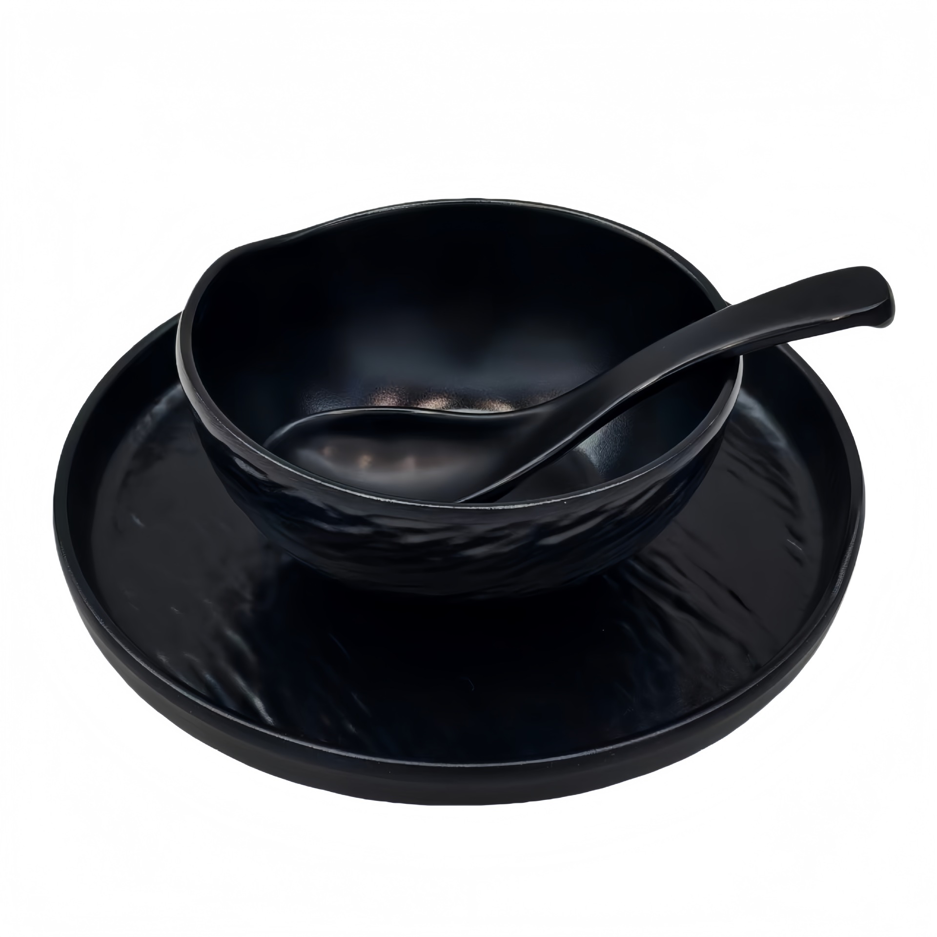 跨境餐具工厂 密胺餐具圆盘平盘塑料碟子菜盘餐盘西餐盘盘子详情4