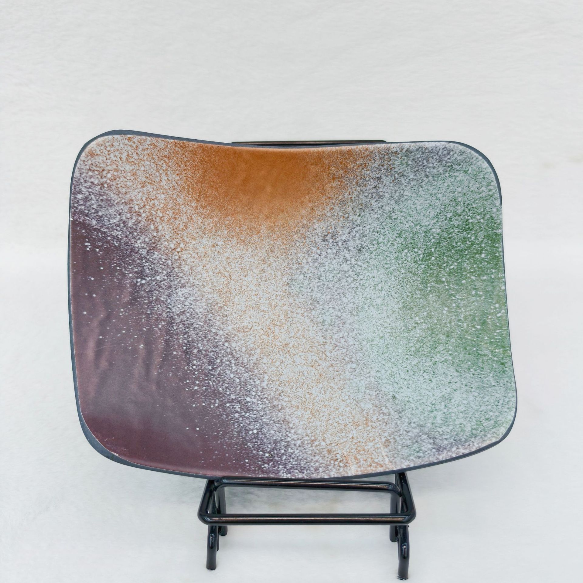 宋锦浮雕描金靠山图壁画卧室装饰画五区圆形渐变色盘详情6