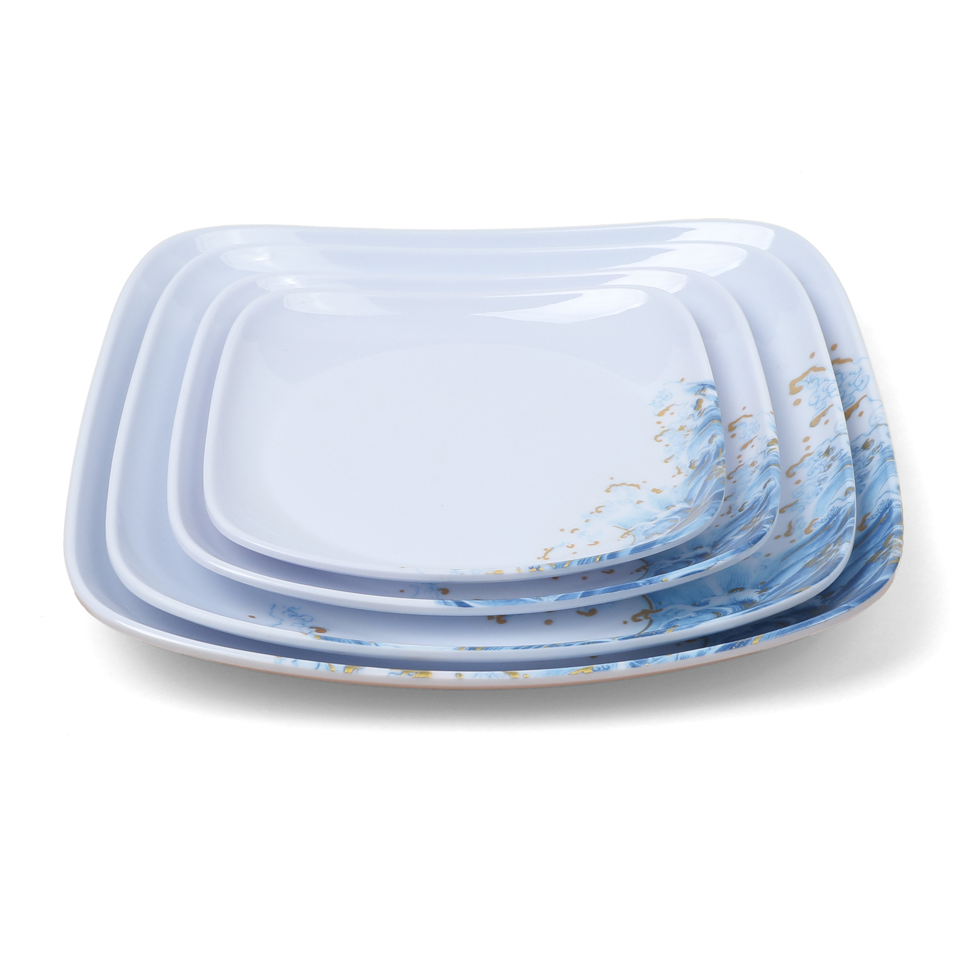 Japanese-style tableware, plates, flavored dishes, plastic imitation porcelain dumplings, melamine plates pic 4