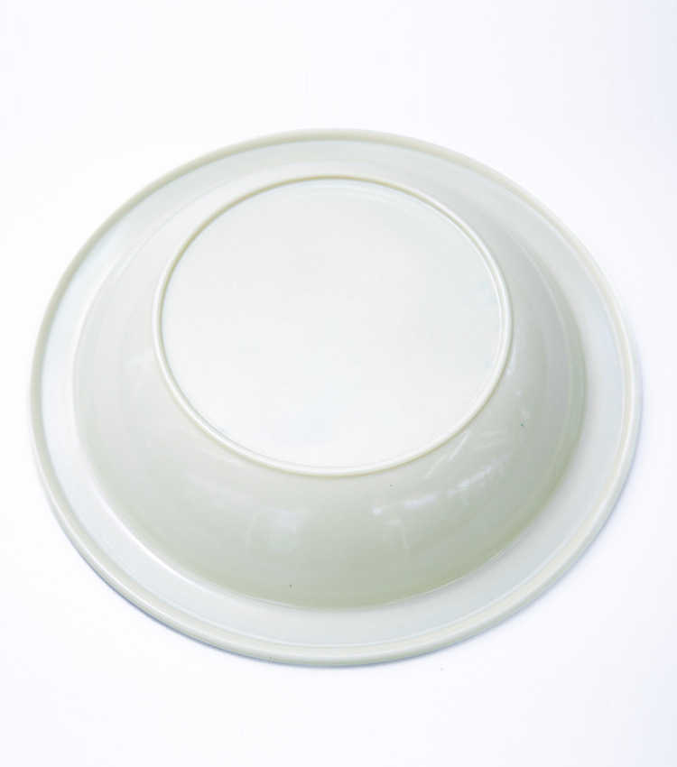 跨境密胺餐具 仿瓷塑料平盘商用餐厅菜盘炒粉盘蛋炒饭盘详情4