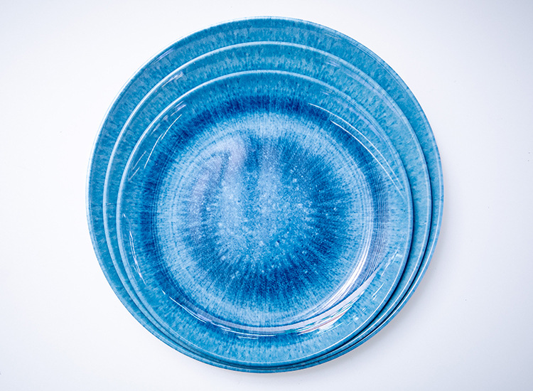 跨境密胺复古餐厅饭店农家乐餐具专用创意个性菜盘商用仿瓷盘详情2