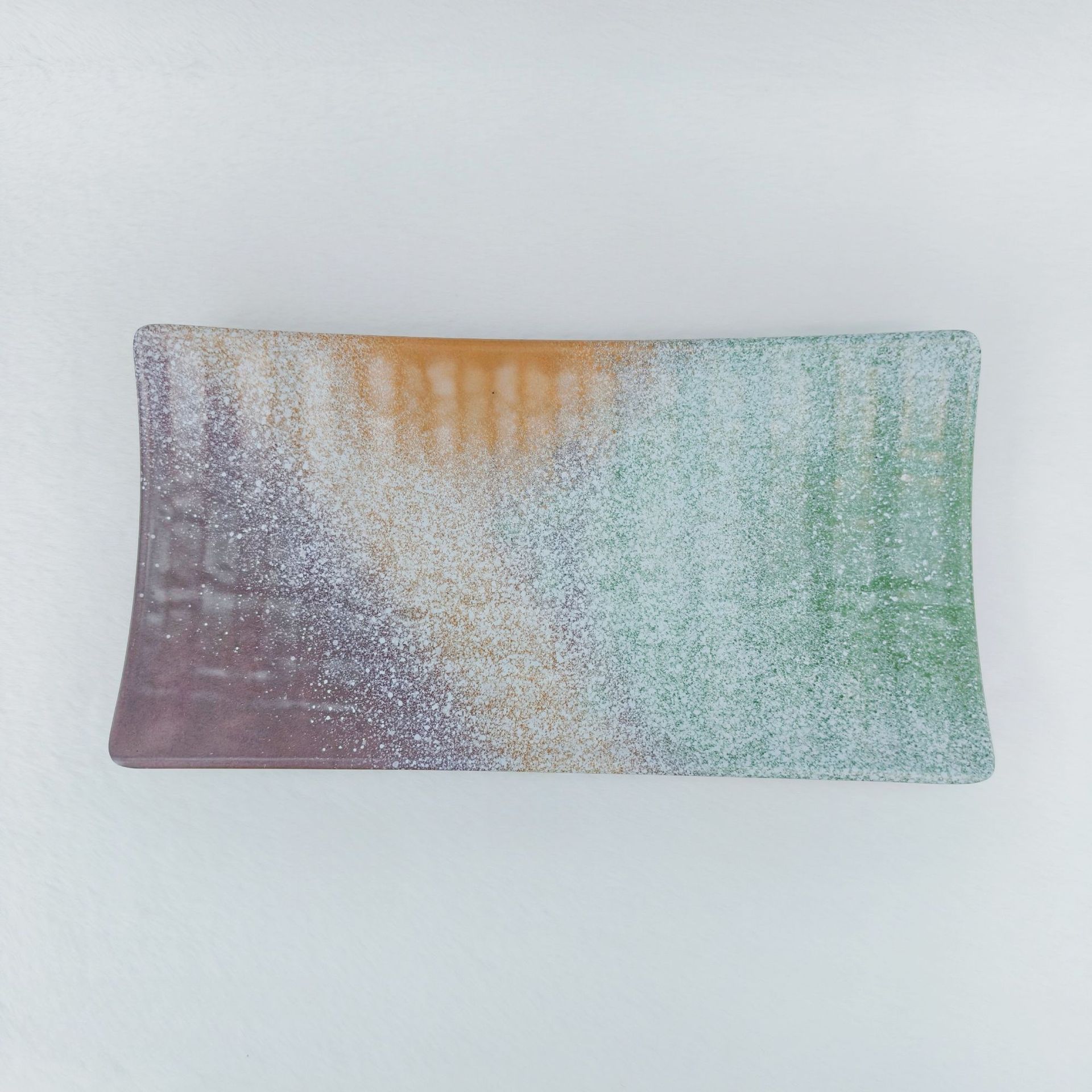 抽象艺术圆形彩绘盘水晶树香薰详情21