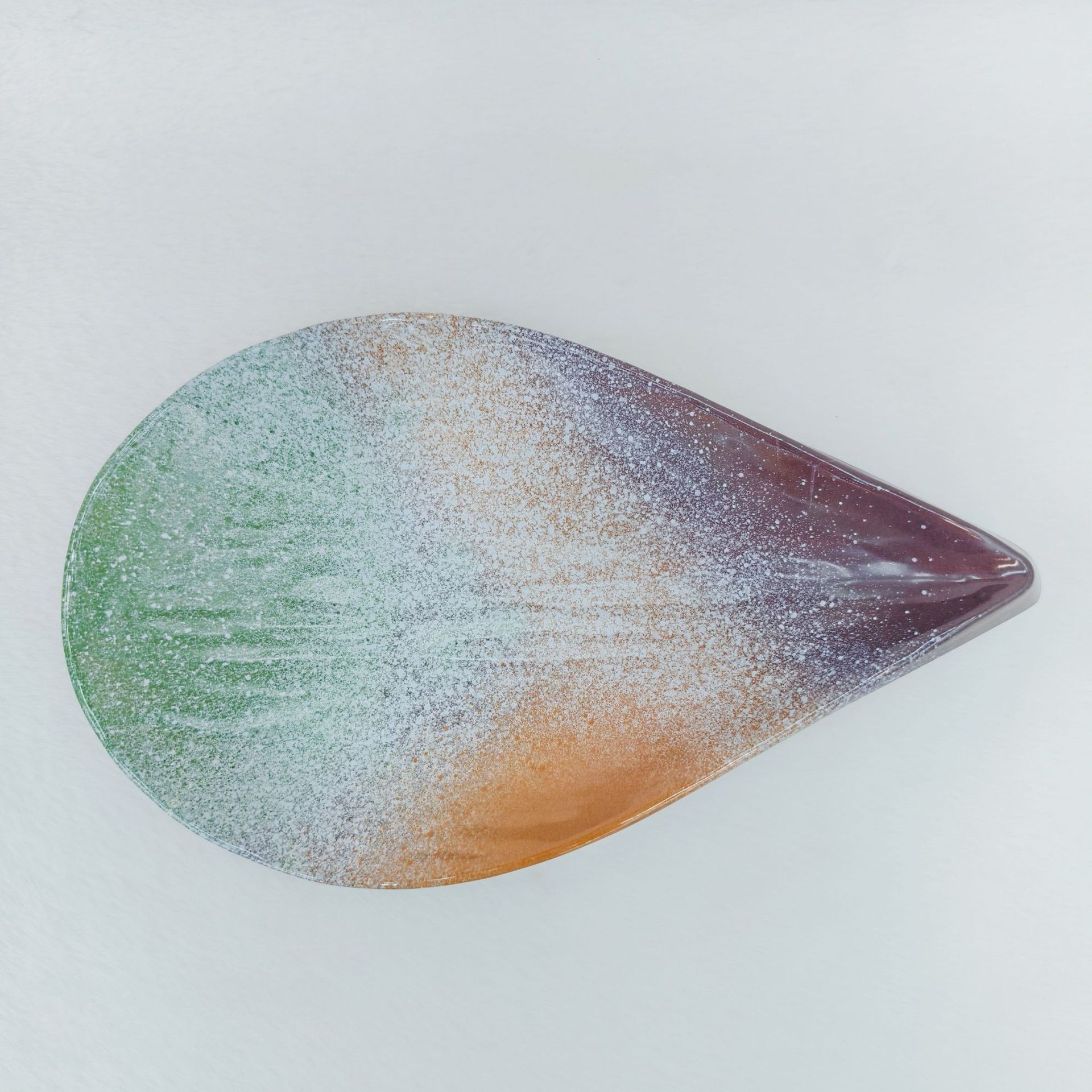 抽象艺术圆形彩绘盘水晶树香薰详情9