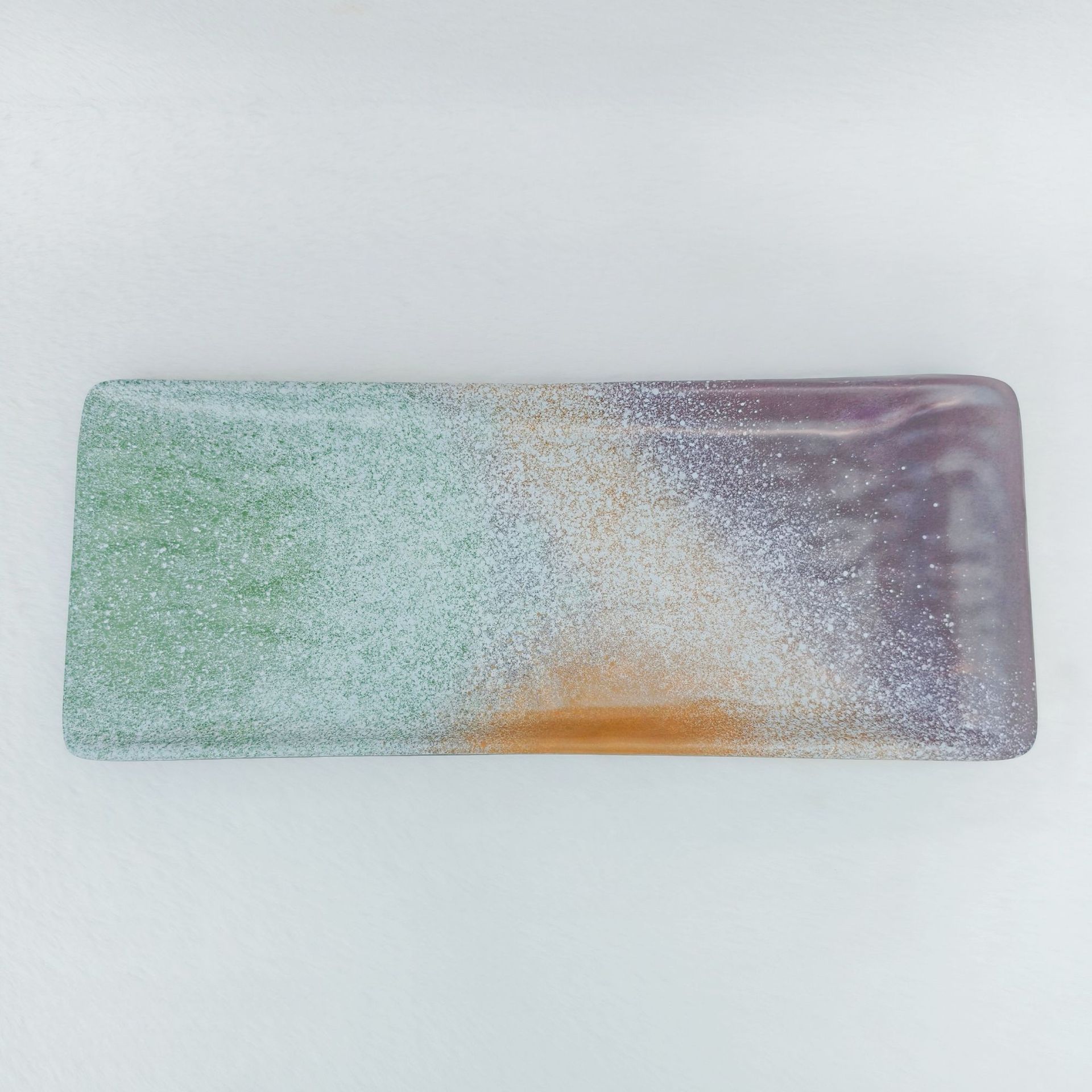 抽象艺术圆形彩绘盘水晶树香薰详情18