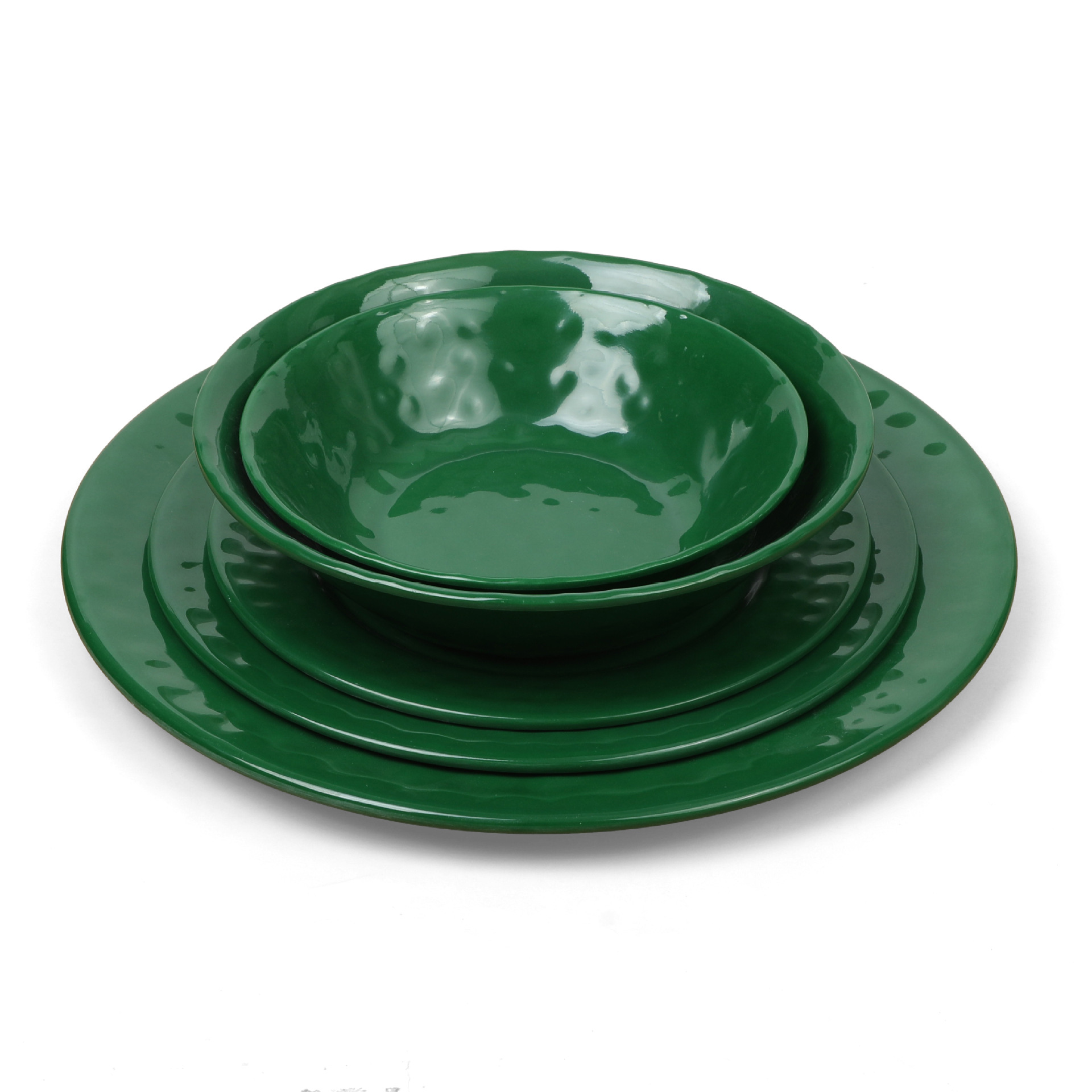 景德镇影青釉下彩高温高墨绿密胺餐具套装家用玲珑瓷高档送礼乔迁详情2