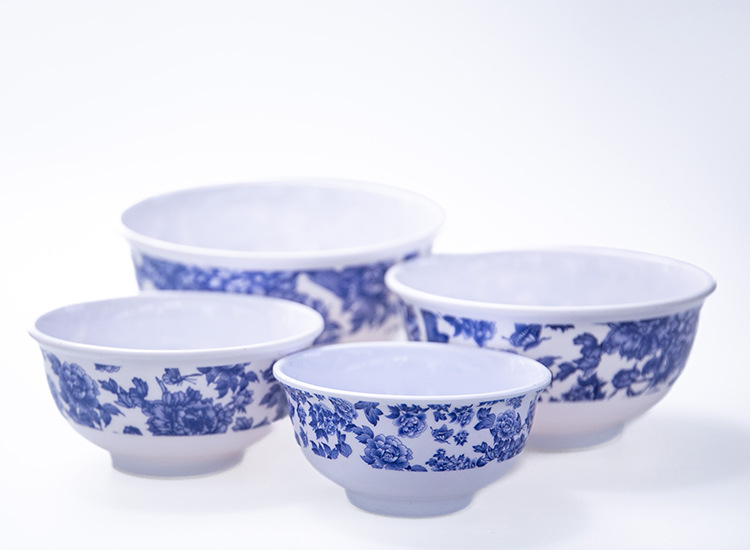 密胺餐具，密胺碗，密胺盘子，密胺碗碟批发青花瓷系列 厂家直销详情2