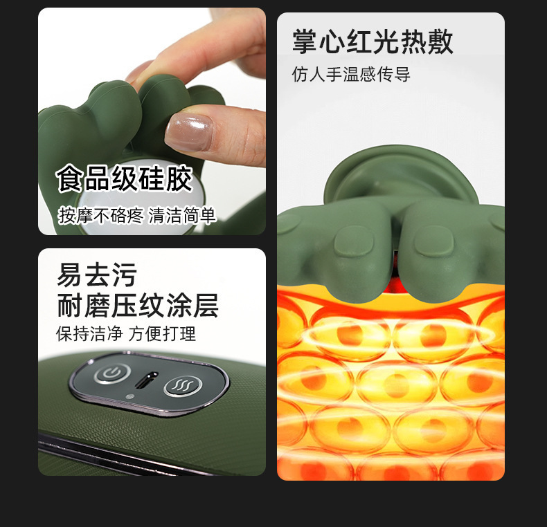 新版大容量电池肩颈按摩仪肩颈放松spa可充电便携式跨境热卖按摩详情6