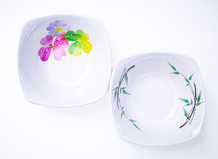Jingdezhen imitation porcelain tableware sets, gift tableware sets, bowls, plates and spoons tableware sets in stock pic 2