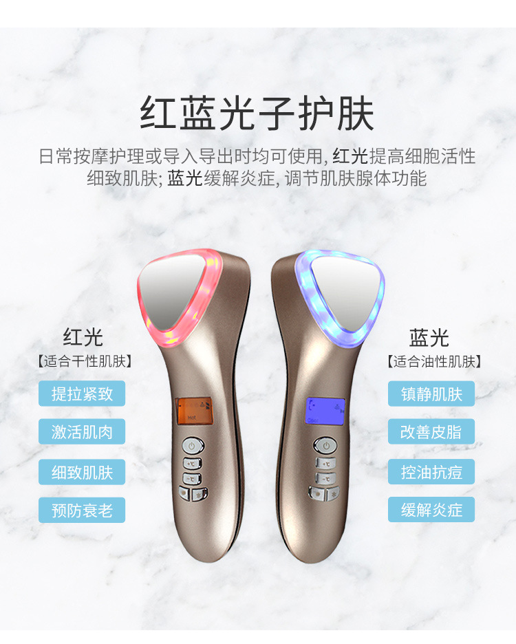 冷热导入仪光子嫩肤美颜仪脸部按摩护肤仪家用美容仪器批发百乐康详情7