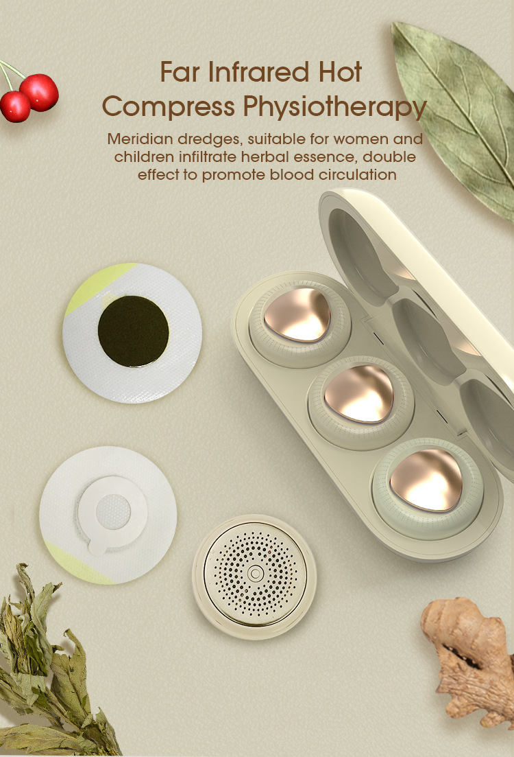 Smokeless moxibustion box Graphene home uterine cold three-compartment intelligent portable electronic mugwort fumigation instrument pic 11