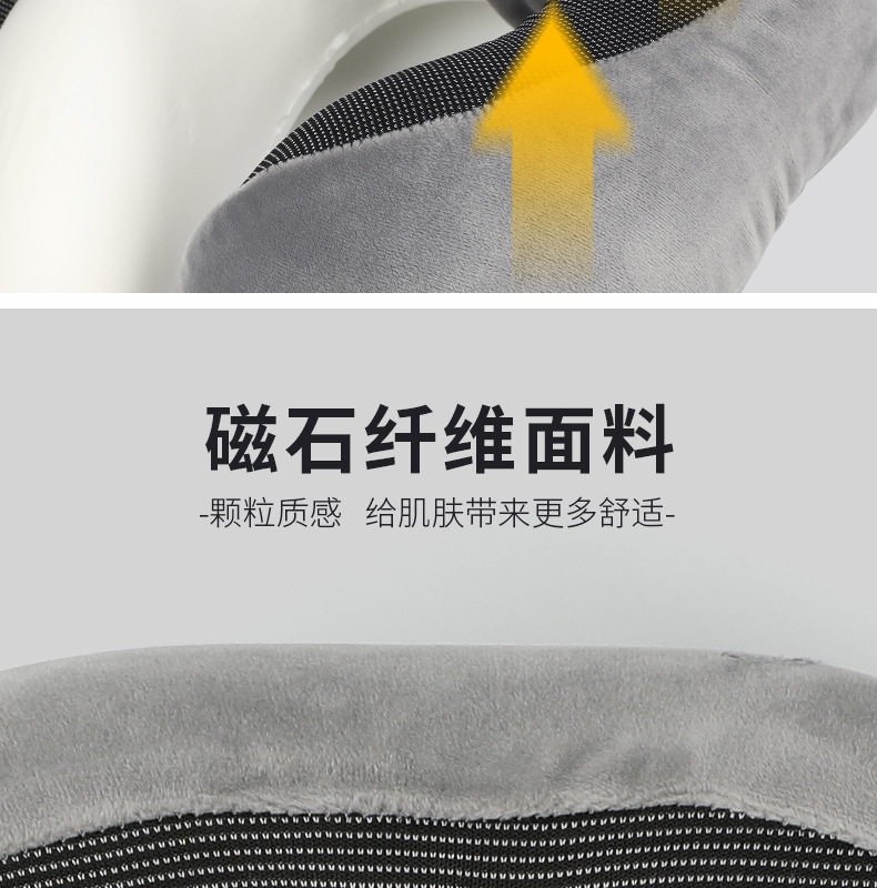 Memory foam U-shaped pillow, slow rebound nap neck pillow, portable travel airplane neck pillow for export pic 6