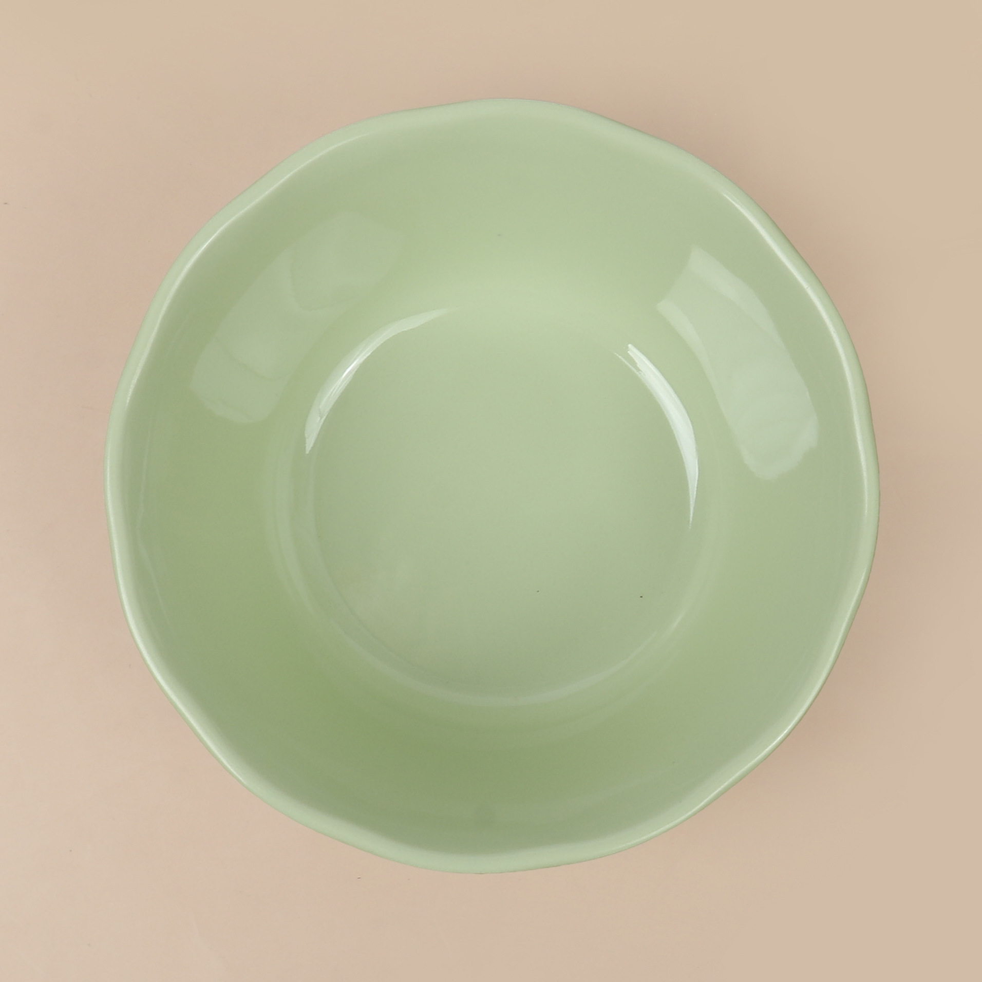 Japanese-style hand-painted green ceramic bowls, plates, cute tableware and kitchen utensils pic 8