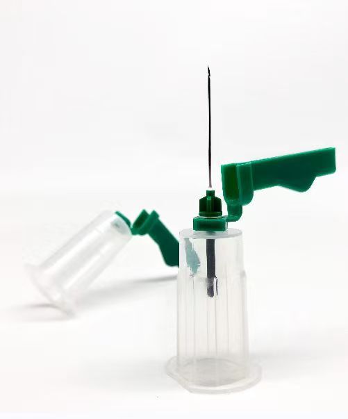 Cross-border exclusive medical disposable sterile blood collection needle holder, plastic safety needle seat, blood collection tube needle stand pic 1