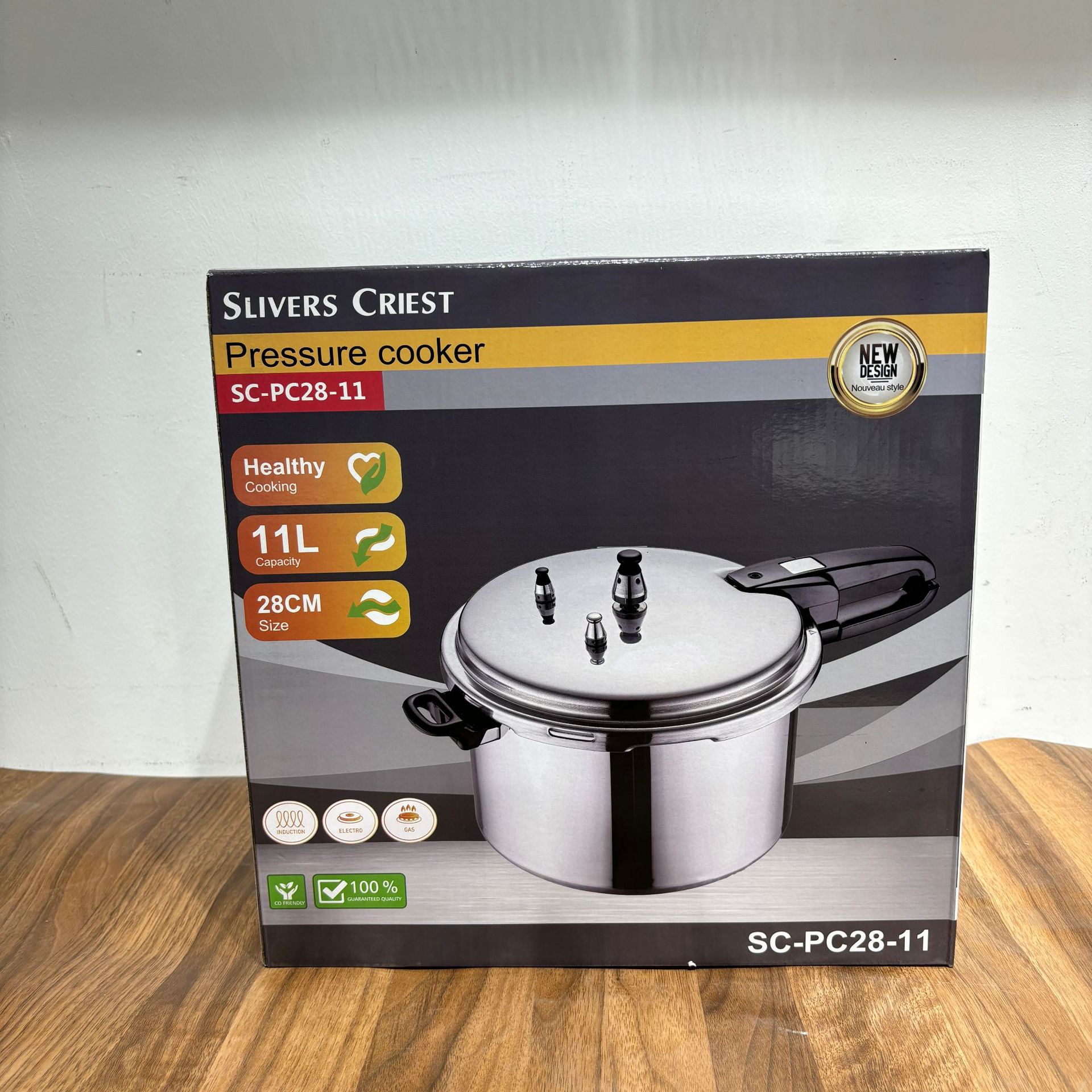 11L stainless steel pressure cooker (Bottom up) 不锈钢高压锅详情4