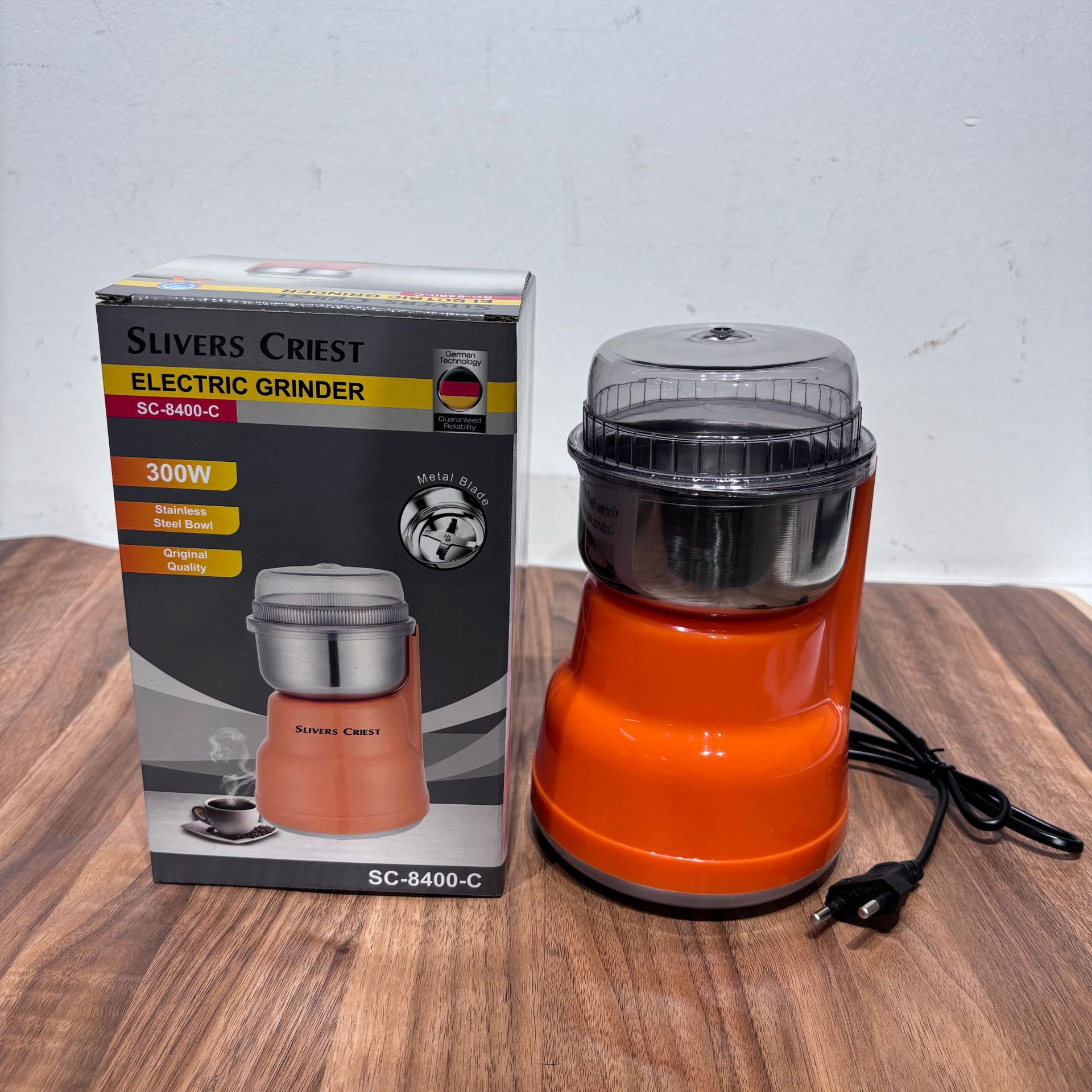 ELectric Grinder(stainless steel)不锈钢 研磨机 跨境欧规外贸详情2