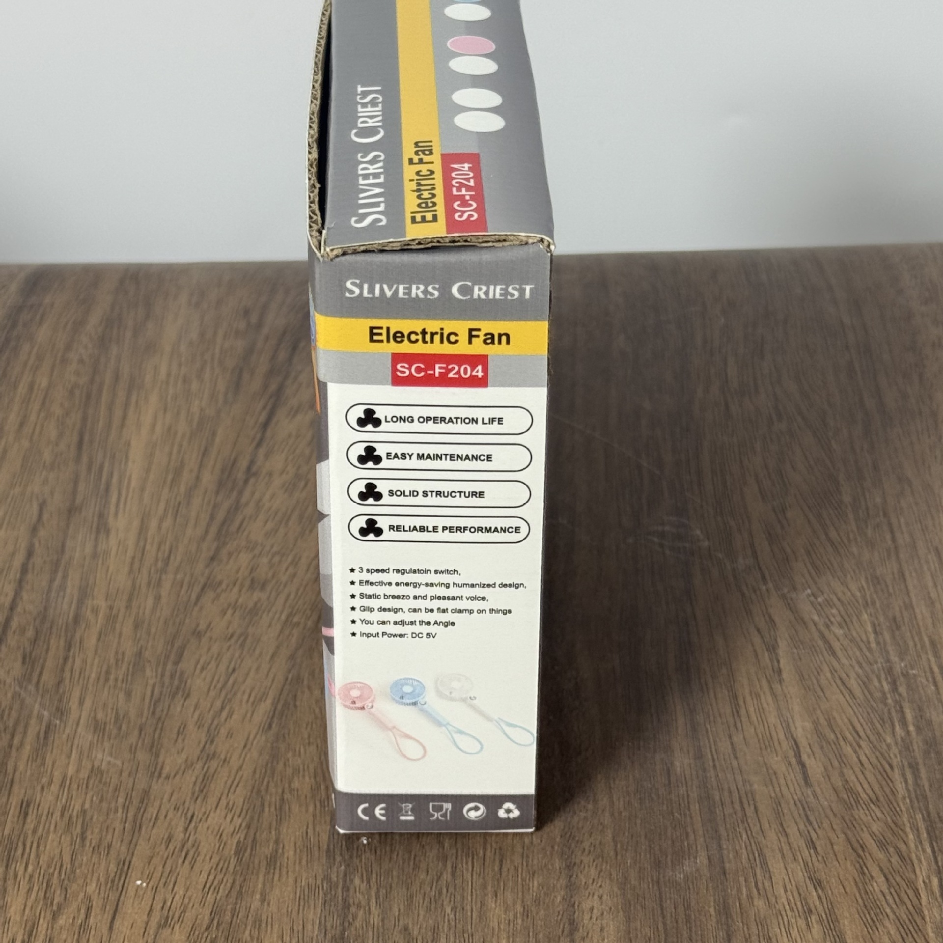 Fan 跨境外贸新款折叠小风扇 usb充电桌面挂脖迷你手持风扇详情3