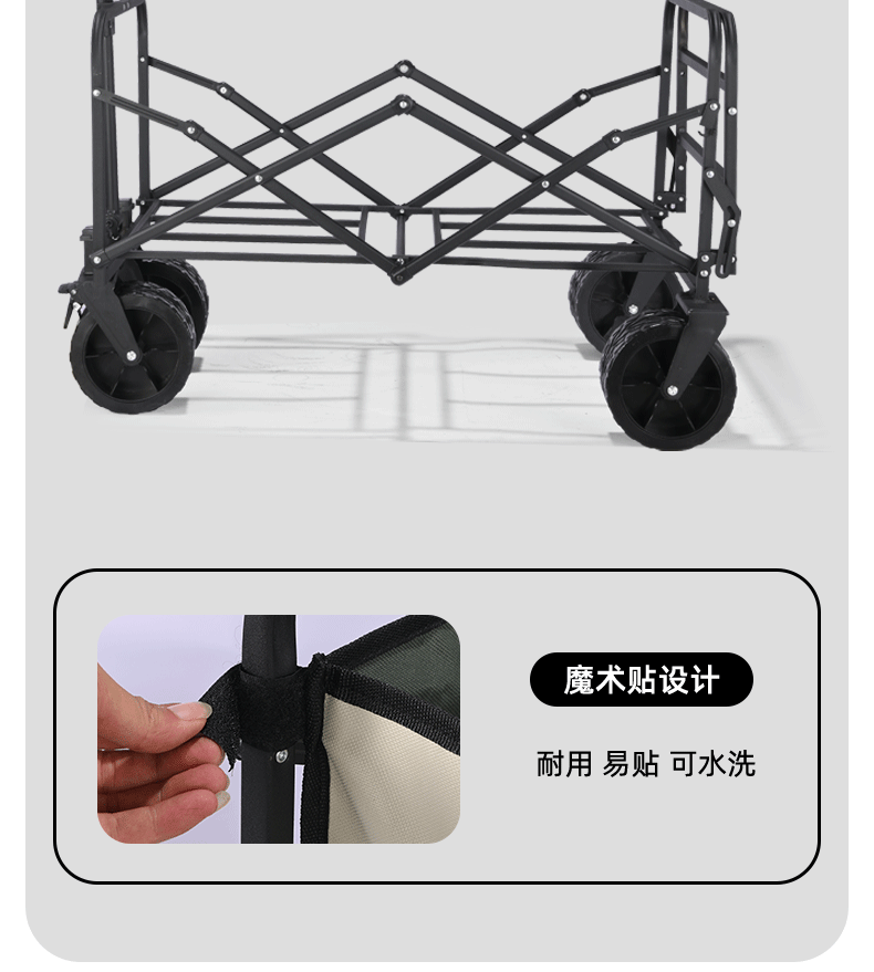 通用露营车户外小推车摆摊折叠小推车户外摆摊车折叠车快递车拉车详情11