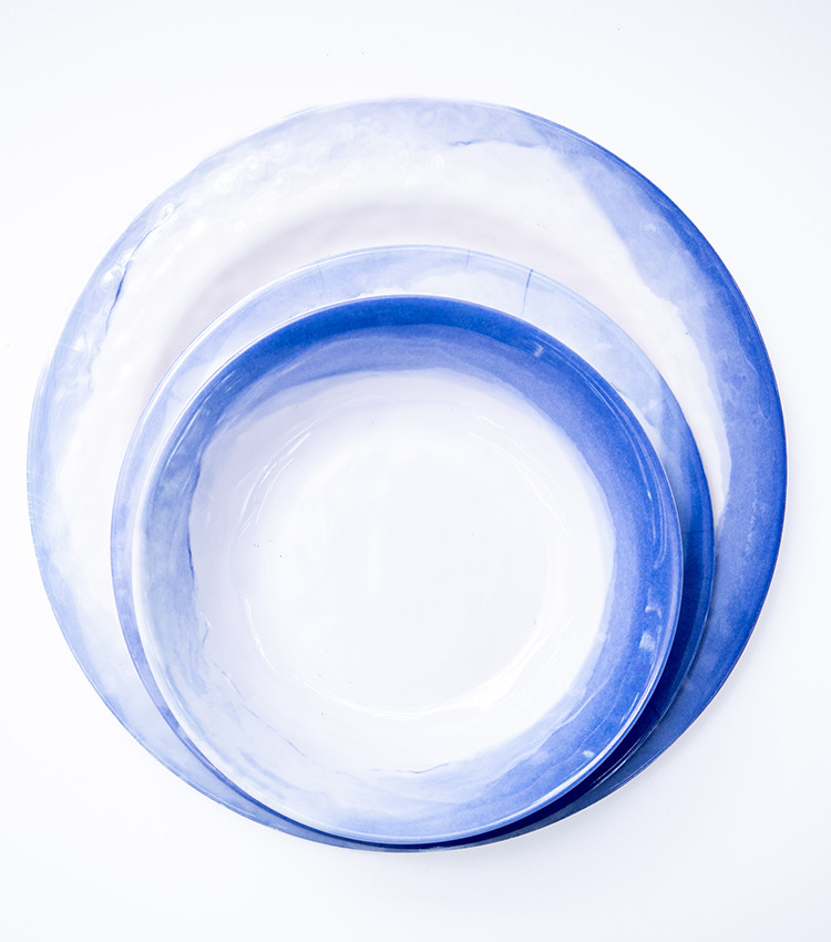 跨境密胺盘子仿瓷餐具炒菜凉菜火锅凉菜盘方形商用密胺水果零食碟详情2
