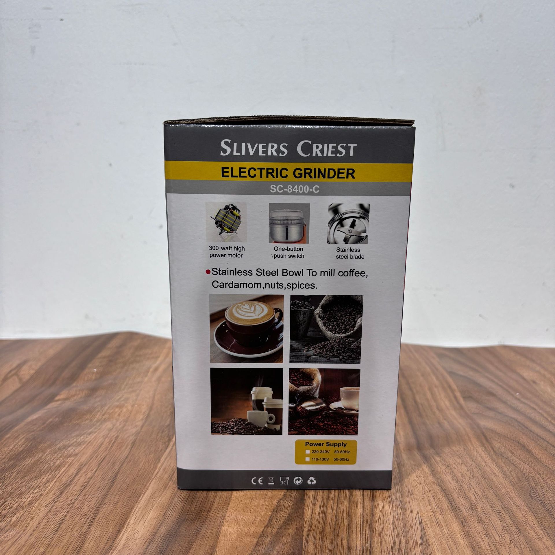ELectric Grinder(stainless steel)不锈钢 研磨机 跨境欧规外贸详情3