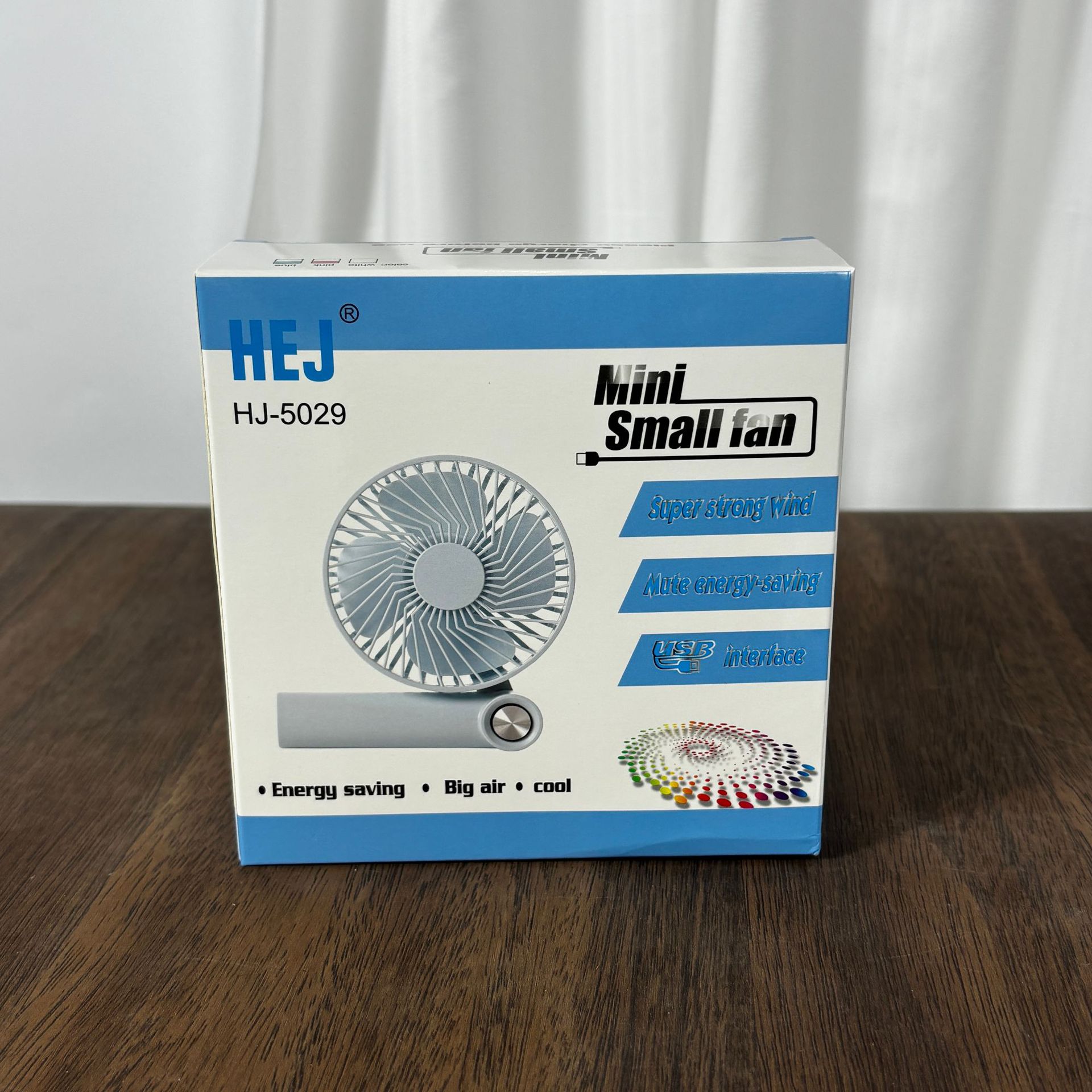 Fan 跨境外贸新款折叠小风扇 usb充电桌面挂脖迷你手持风扇详情7