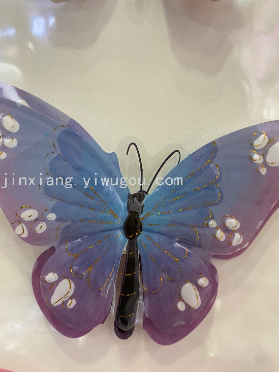 Hydraulic concave-convex surface eight butterfly wall paintings for living room and bedroom walls, three-dimensional handcrafted wall stickers for home decoration pic 8