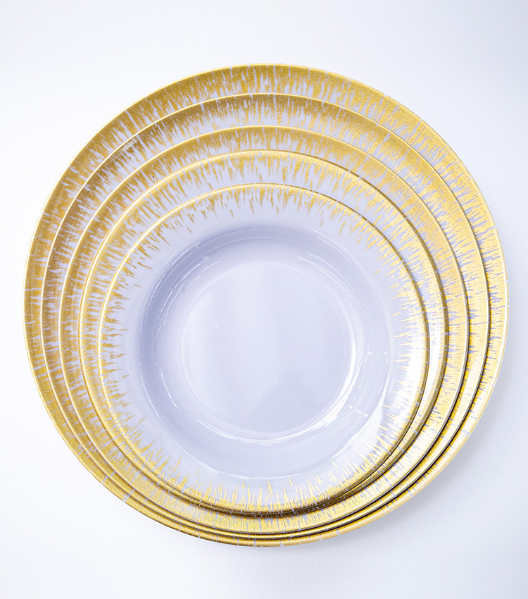 Cross-border melamine imitation ceramic tableware manufacturers offer wholesale of bowls and plates in stock at night markets and street stalls pic 2