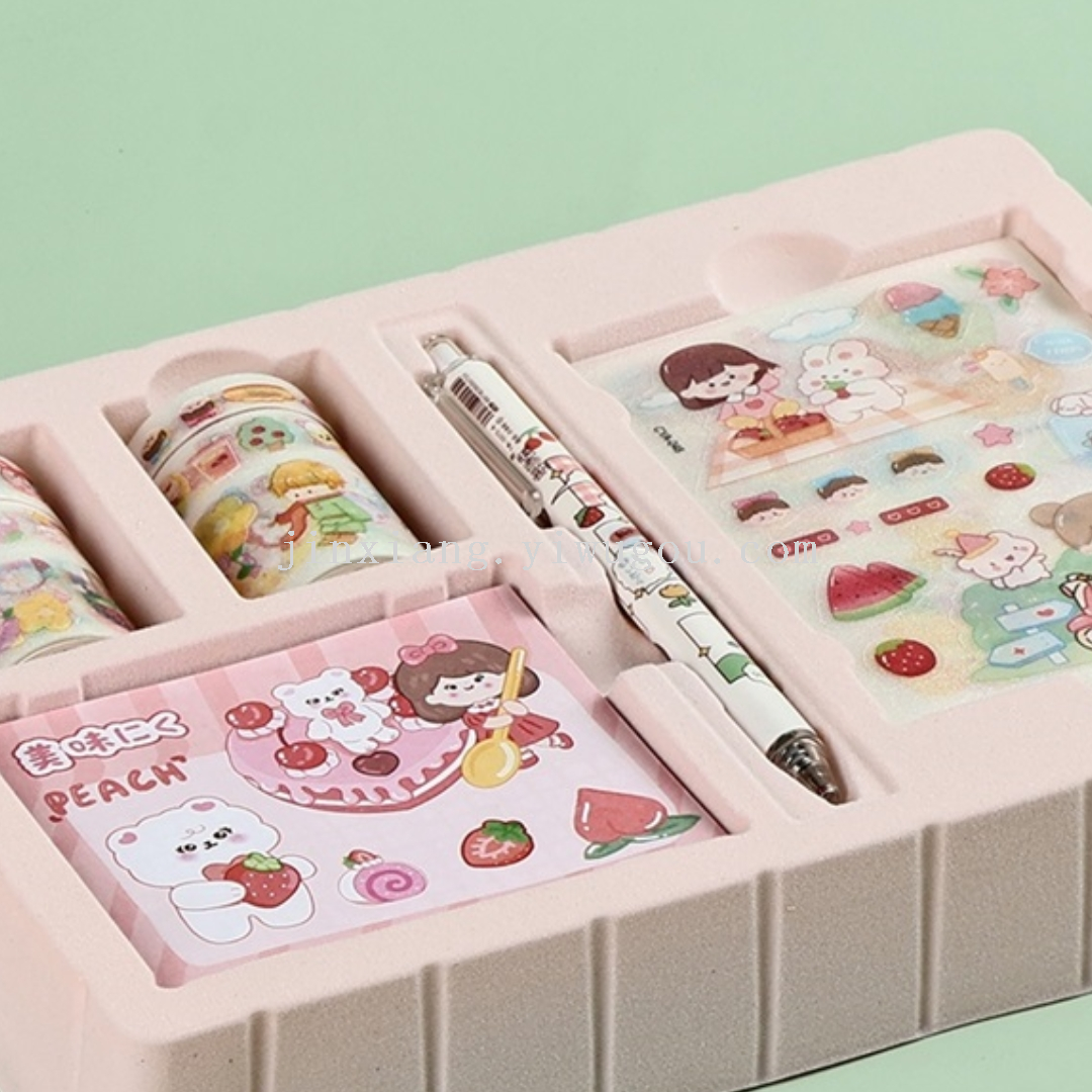 Exquisite planner gift box, planner tape, stickers, sticky notes, sticky pens, hand-made quiet book materials, planner set pic 6