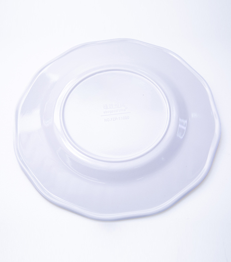 跨境食品级密胺材质餐盘饭店酒店炒菜密胺盘10寸凉菜盘子批发详情7