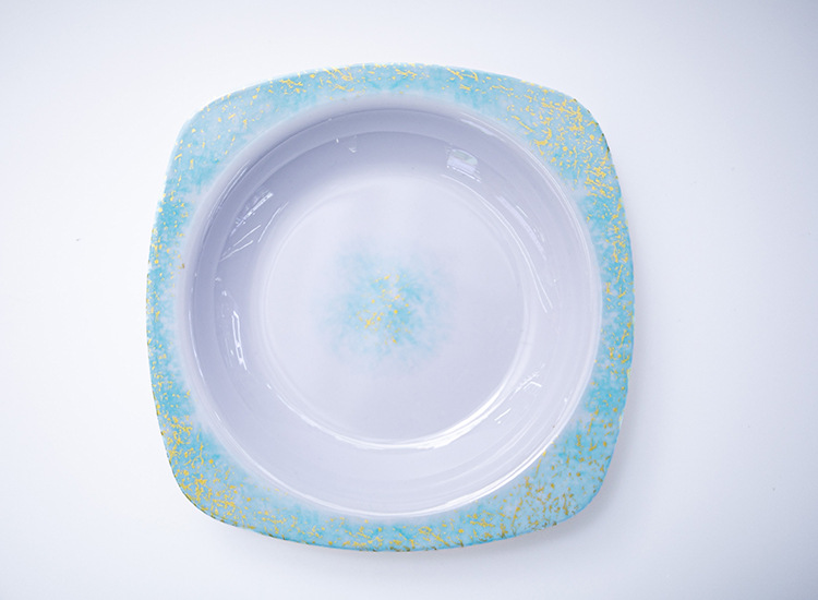 跨境密胺餐盘新款塑料盘仿瓷酒店盘子菜盘面包盘蛋糕点心餐盘订制详情3