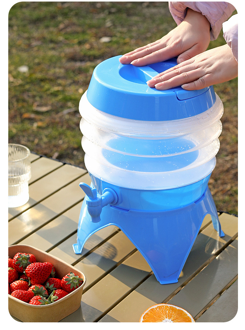 户外折叠储水桶带龙头车载水箱露营便携式装水桶大容量饮料冷水壶详情19