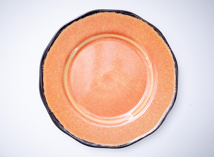 跨境食品级密胺材质餐盘饭店酒店炒菜密胺盘10寸凉菜盘子批发详情3