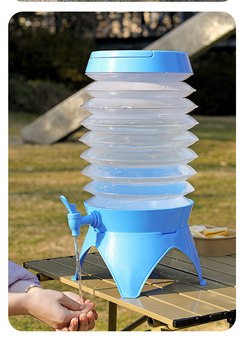 户外折叠储水桶带龙头车载水箱露营便携式装水桶大容量饮料冷水壶详情18