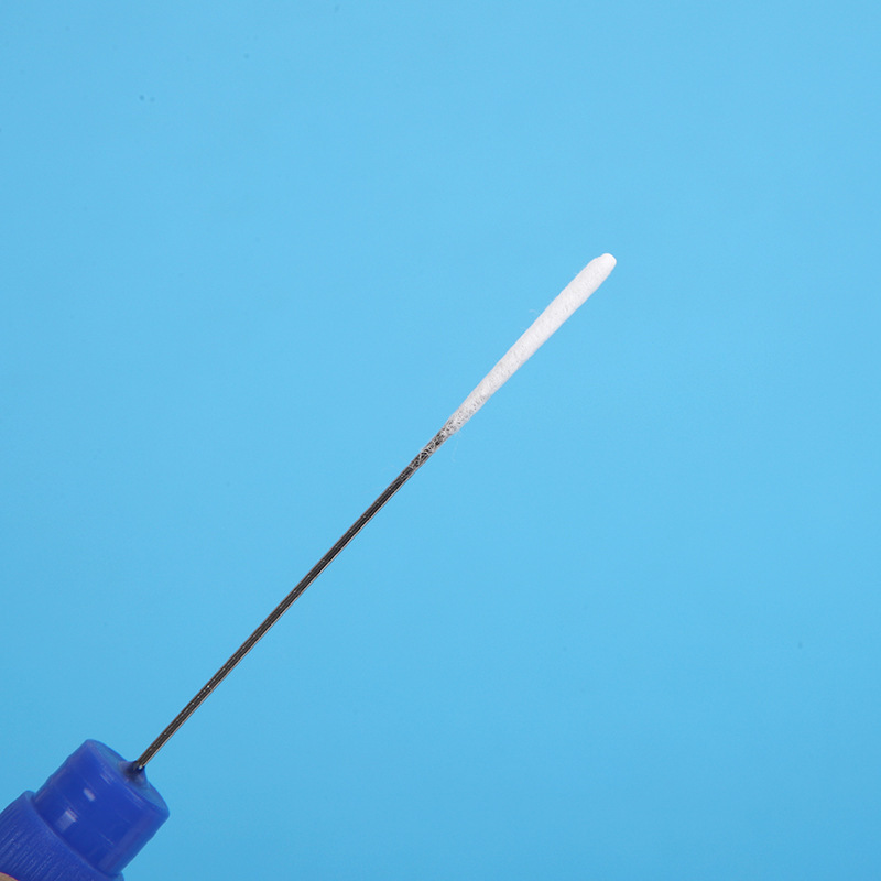 Disposable male swab, sterile long cotton swab sampler, independent English packaging, aluminum swab pic 1