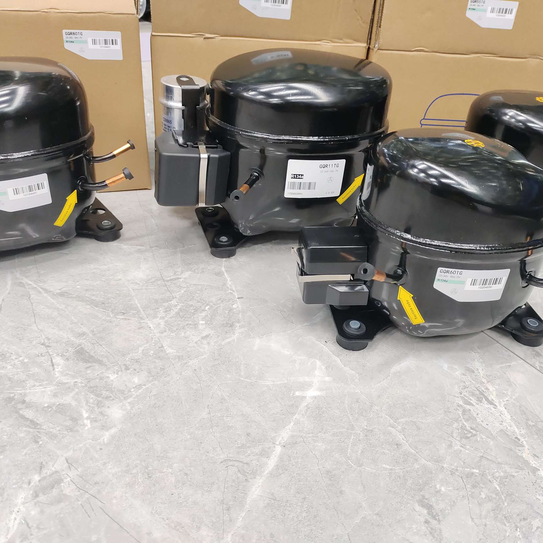 全新低温冰箱冰柜压缩机R404a制冷剂R134A空调压缩机GQR111GT详情1