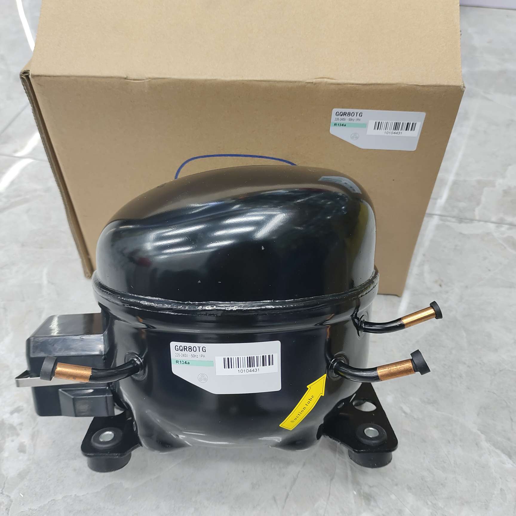 全新低温冰箱冰柜压缩机R404a制冷剂R134A空调压缩机GQR111GT详情8