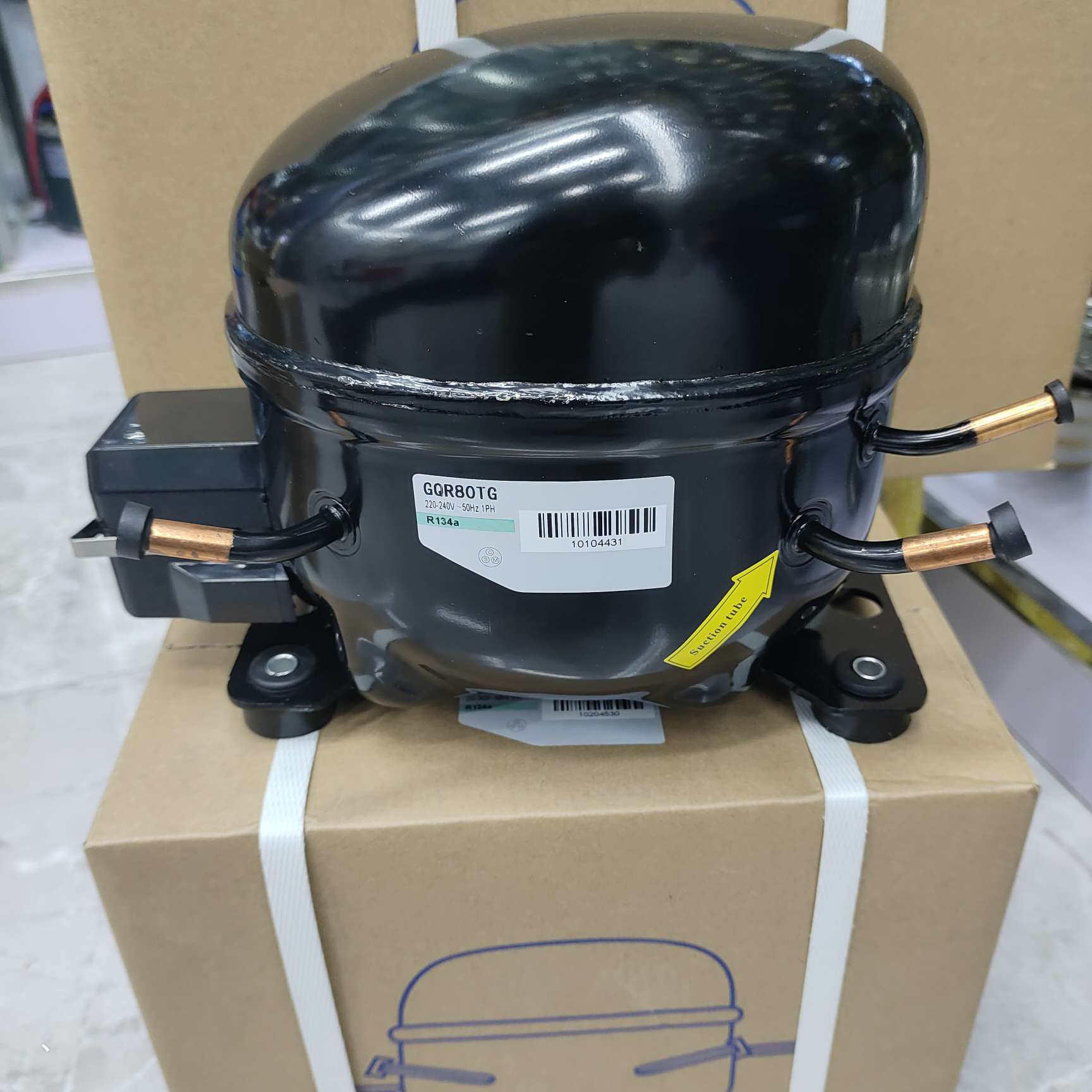 全新低温冰箱冰柜压缩机R404a制冷剂R134A空调压缩机GQR111GT详情7
