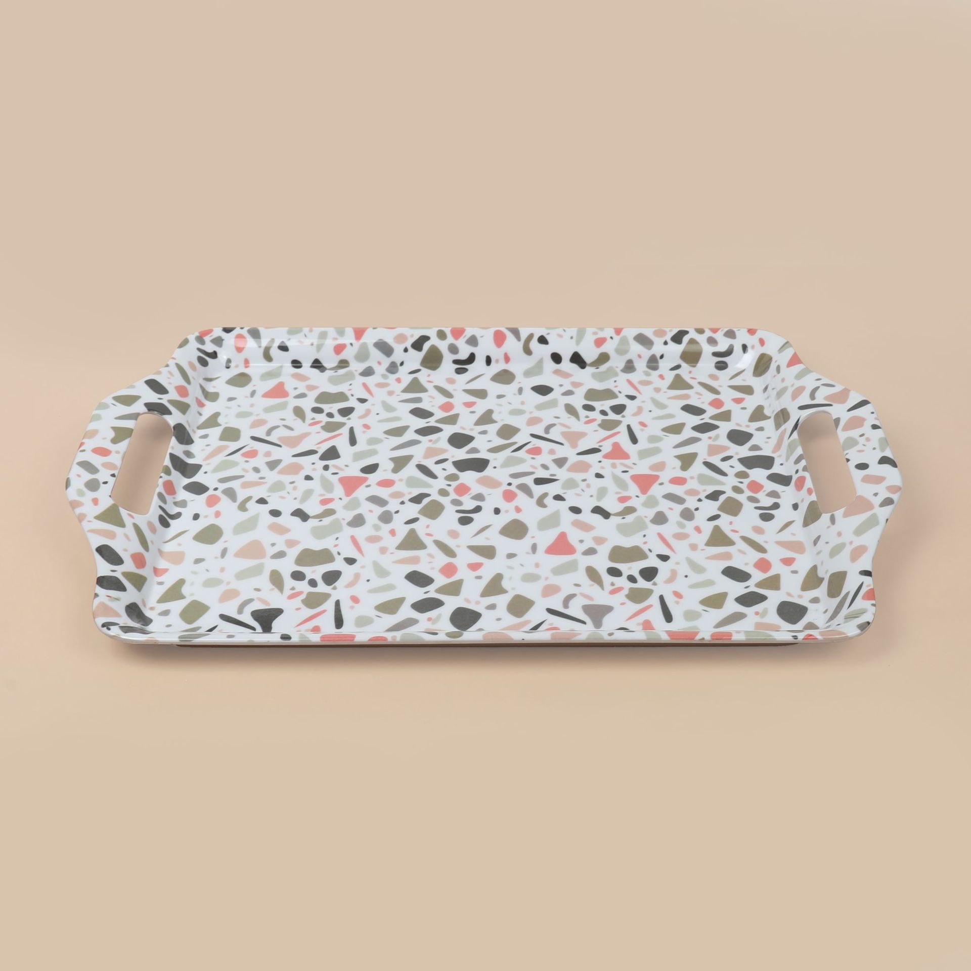 Export direct supply melamine trays, plates, simple and colorful snack plates, ins towels, jewelry plates, Nordic style pic 3