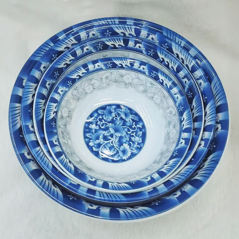 OPAL GLASSWARE White Jade imitation porcelain melamine Bowls, soup bowls, noodle bowls, salad bowls, tableware plates, Square series pic 4