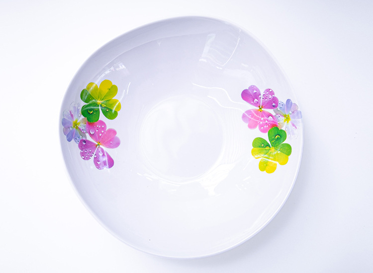 Melamine tableware factory Melamine tableware round plates, high appearance level, decal plastic plates, durable Western dining plates, plates g pic 3