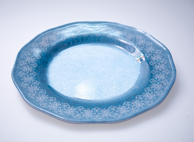 跨境外贸8 9 10寸密胺盘水果盘家用客厅茶几果盘糖果干果盘水果详情5