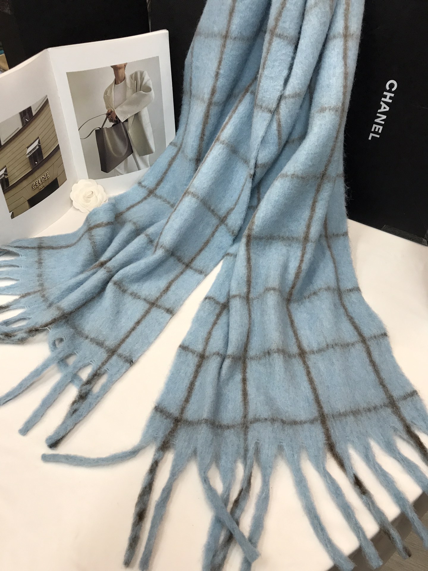 Spot cross-border wholesale e-commerce live-streaming supply chain with interlaced wool grids pic 7