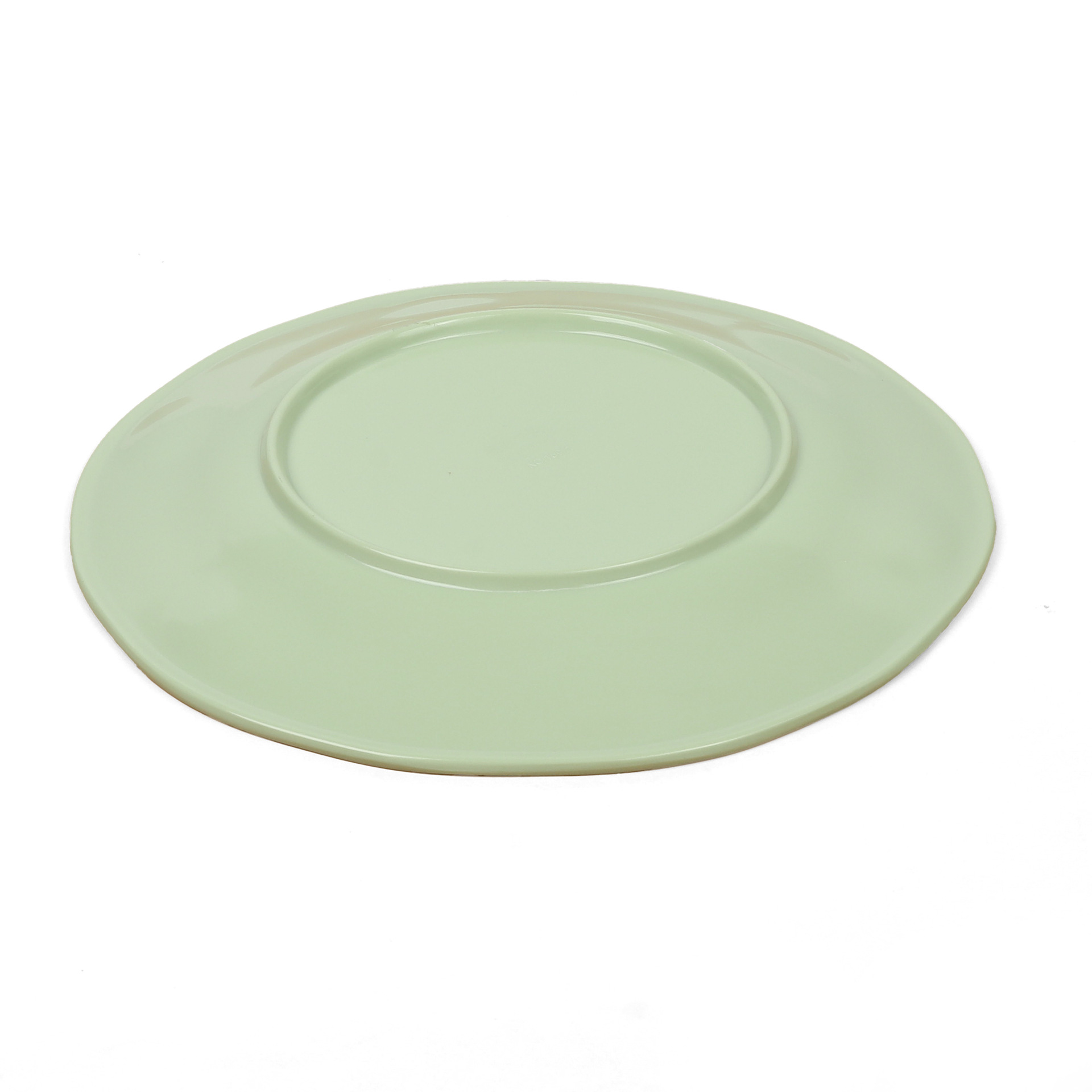Cross-border green plates, tableware, round plates, flat plates, bowls and plates, commercial fast food plates, round Western plates, wholesale of round dishes pic 5