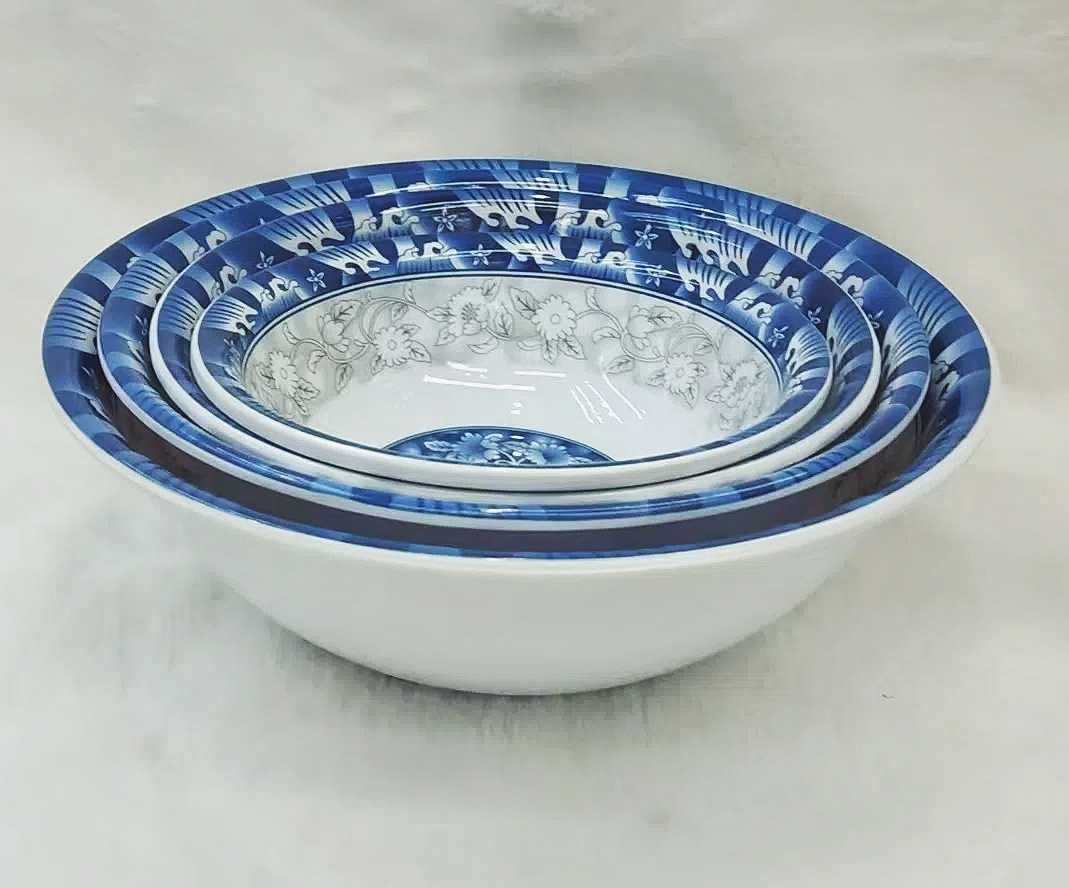 OPAL GLASSWARE White Jade imitation porcelain melamine Bowls, soup bowls, noodle bowls, salad bowls, tableware plates, Square series pic 2