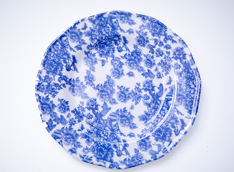 Melamine irregular-shaped plates, restaurant plates, banquet tableware, cold dish plates, flat plates, plastic shallow plates, deep plates, customized pic 5