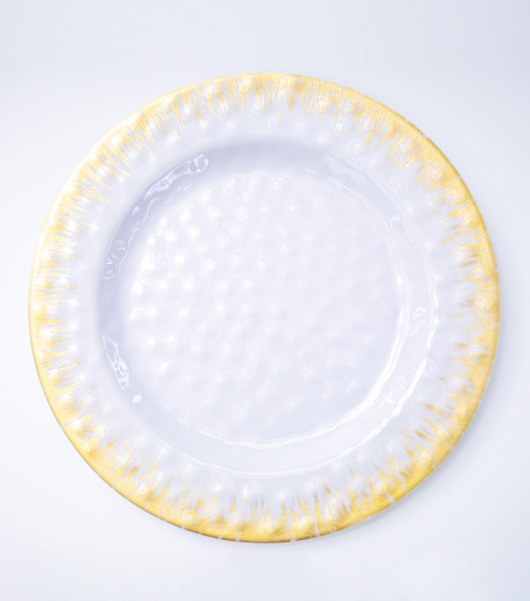 White Western-style plates, melamine plates, steak plates, pickling plates, dishes, hotel tableware, striving plates, salad and fruit plates pic 6