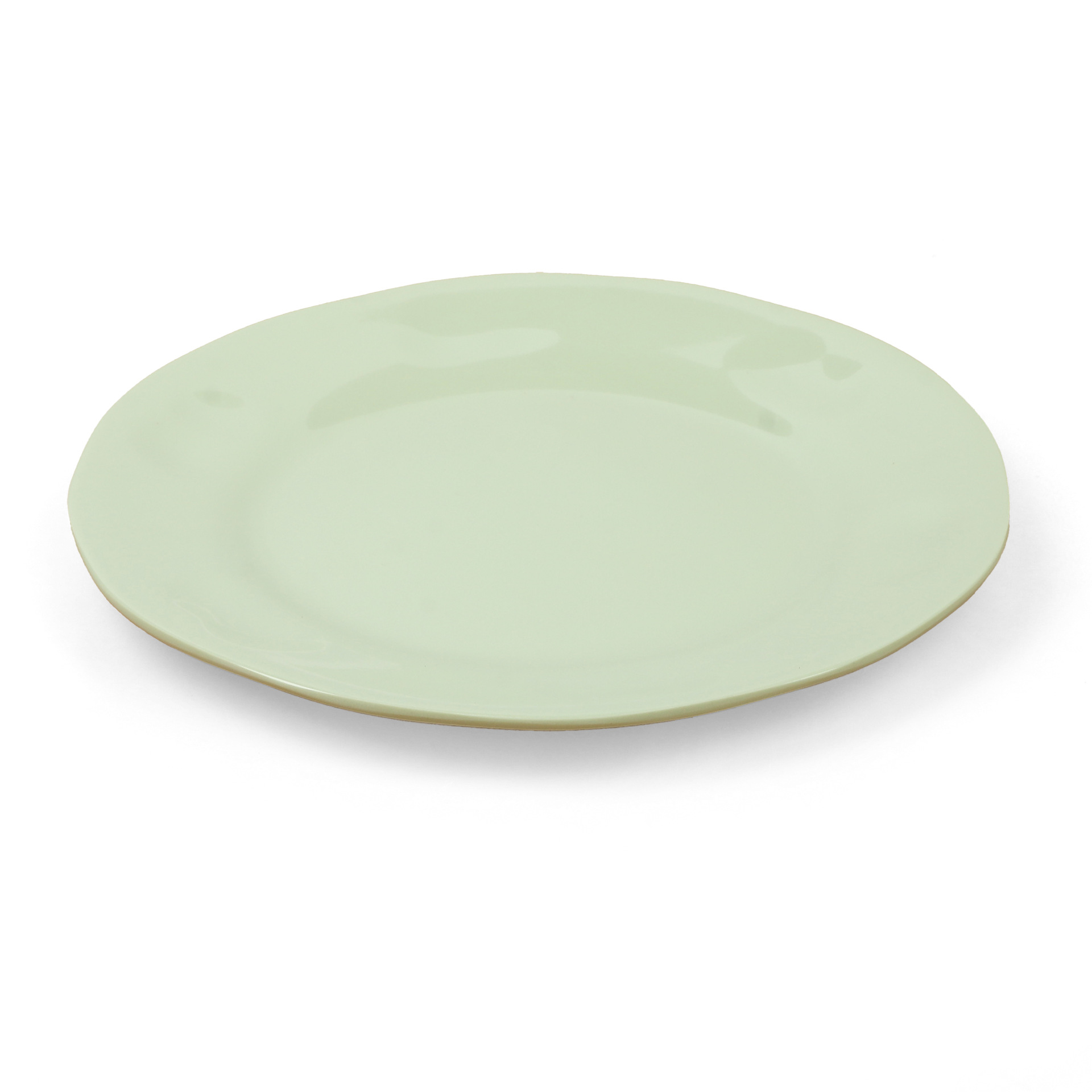 Cross-border green plates, tableware, round plates, flat plates, bowls and plates, commercial fast food plates, round Western plates, wholesale of round dishes pic 4