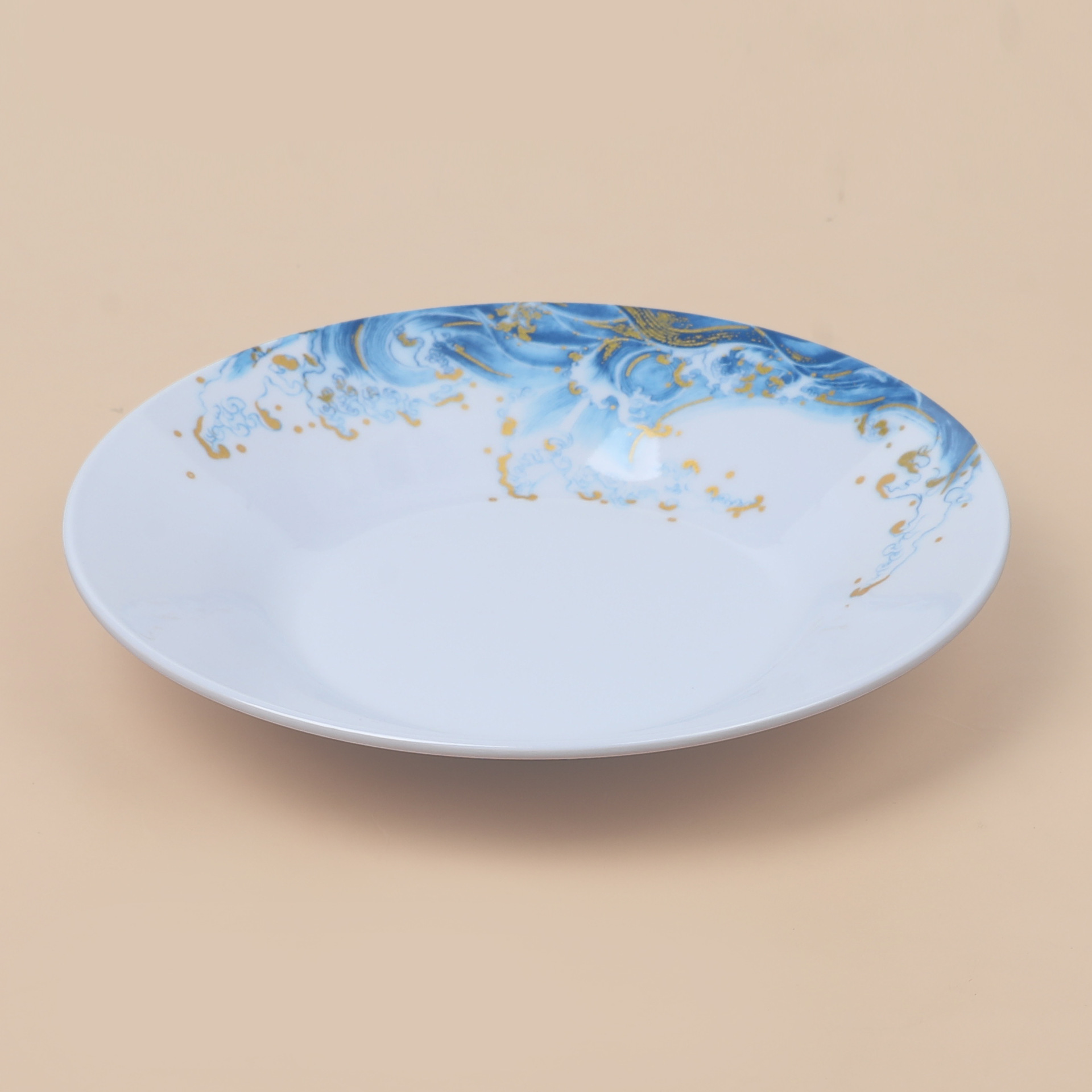 Wholesale of melamine noodle bowls and tableware for cross-border melamine noodle restaurants, melamine noodle soup bowl plates, and household and commercial bamboo hat bowls pic 3