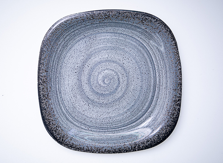Cross-border wholesale A5 tableware, hot pot plates, creative dish plates, retro barbecue square imitation porcelain barbecue tableware sets pic 6