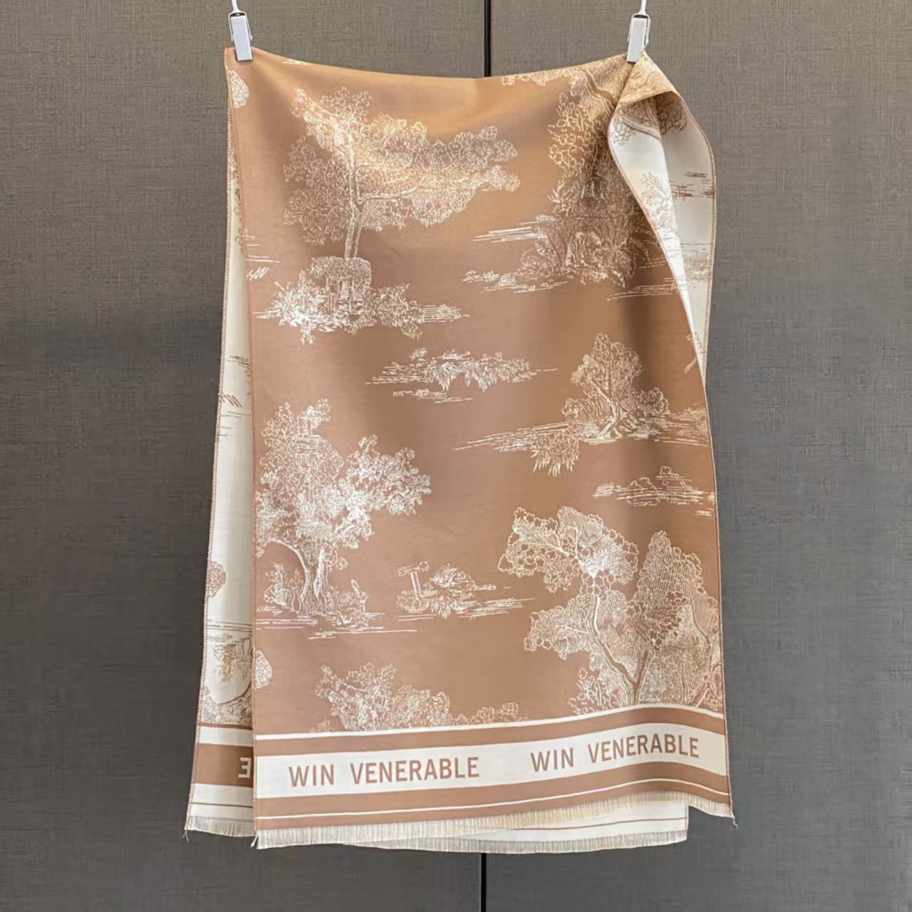 New cross-border wholesale scarves, e-commerce live streaming, high-speed jacquard series ink-wash painting supply chain supply pic 3