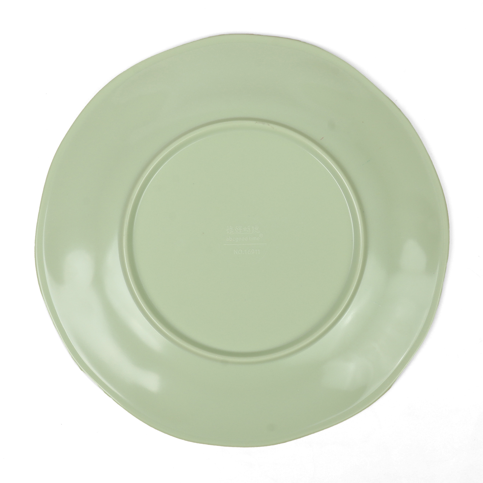 Cross-border green plates, tableware, round plates, flat plates, bowls and plates, commercial fast food plates, round Western plates, wholesale of round dishes pic 6